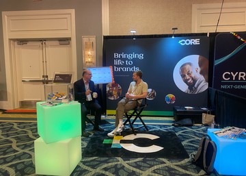 Core's booth at the conference.