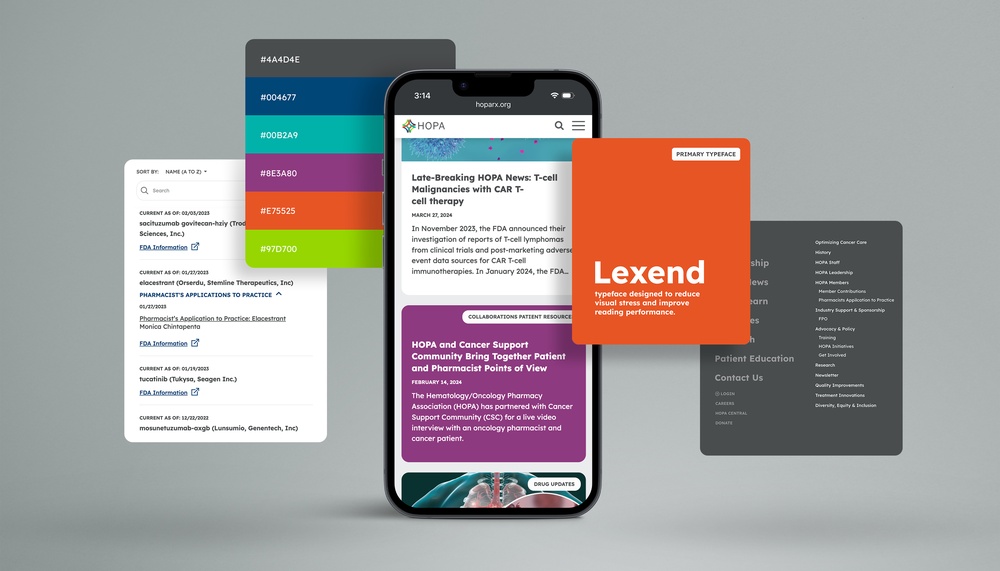 Phone layered with various screens and ui elements